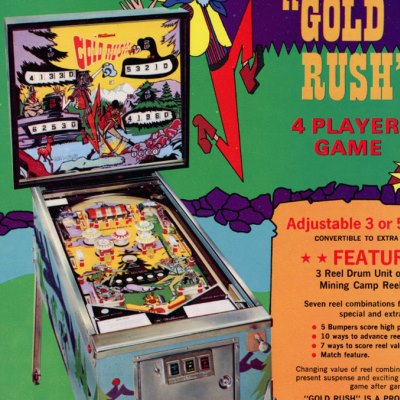 williams, gold rush, pinball, sales, price, date, city, condition, auction, ebay, private sale, retail sale, pinball machine, pinball price