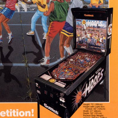 gottlieb, hoops, pinball, sales, price, date, city, condition, auction, ebay, private sale, retail sale, pinball machine, pinball price