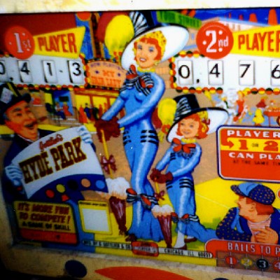 gottlieb, hyde park, pinball, sales, price, date, city, condition, auction, ebay, private sale, retail sale, pinball machine, pinball price
