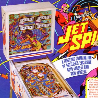 gottlieb, jet spin, pinball, sales, price, date, city, condition, auction, ebay, private sale, retail sale, pinball machine, pinball price