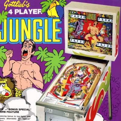 gottlieb, jungle, pinball, sales, price, date, city, condition, auction, ebay, private sale, retail sale, pinball machine, pinball price