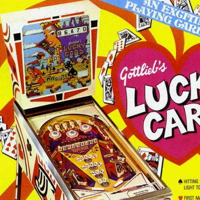 gottlieb, lucky card, pinball, sales, price, date, city, condition, auction, ebay, private sale, retail sale, pinball machine, pinball price