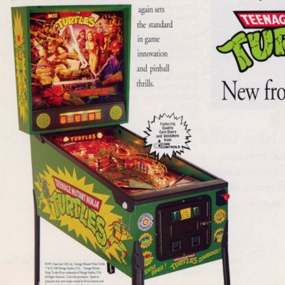 data east, teenage mutant ninja turtles, pinball, sales, price, date, city, condition, auction, ebay, private sale, retail sale, pinball machine, pinball price