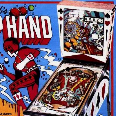 gottlieb, top hand, pinball, sales, price, date, city, condition, auction, ebay, private sale, retail sale, pinball machine, pinball price