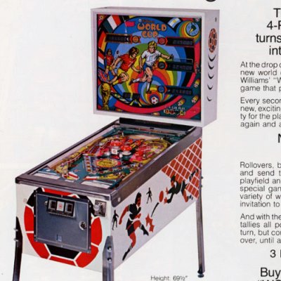 williams, world cup, pinball, sales, price, date, city, condition, auction, ebay, private sale, retail sale, pinball machine, pinball price