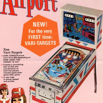gottlieb, airport, pinball, sales, price, date, city, condition, auction, ebay, private sale, retail sale, pinball machine, pinball price