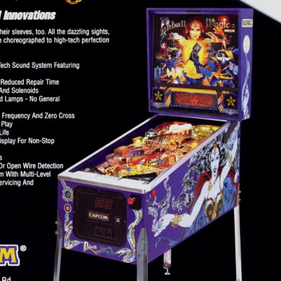 capcom, pinball magic, pinball, sales, price, date, city, condition, auction, ebay, private sale, retail sale, pinball machine, pinball price