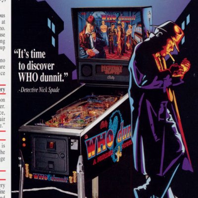 bally, who dunnit, pinball, sales, price, date, city, condition, auction, ebay, private sale, retail sale, pinball machine, pinball price