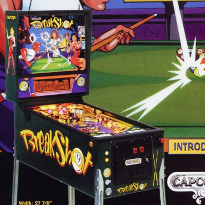 capcom, breakshot, pinball, sales, price, date, city, condition, auction, ebay, private sale, retail sale, pinball machine, pinball price