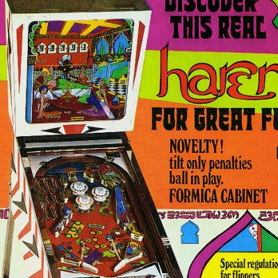 playmatic, harem, pinball, sales, price, date, city, condition, auction, ebay, private sale, retail sale, pinball machine, pinball price