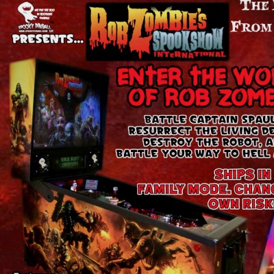 spooky pinball, rob zombies spookshow international, pinball, sales, price, date, city, condition, auction, ebay, private sale, retail sale, pinball machine, pinball price