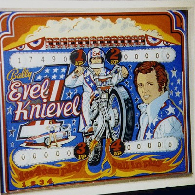 bally, evel knievel, pinball, sales, price, date, city, condition, auction, ebay, private sale, retail sale, pinball machine, pinball price