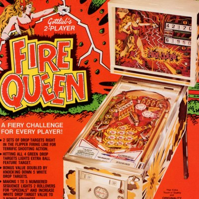 gottlieb, fire queen, pinball, sales, price, date, city, condition, auction, ebay, private sale, retail sale, pinball machine, pinball price